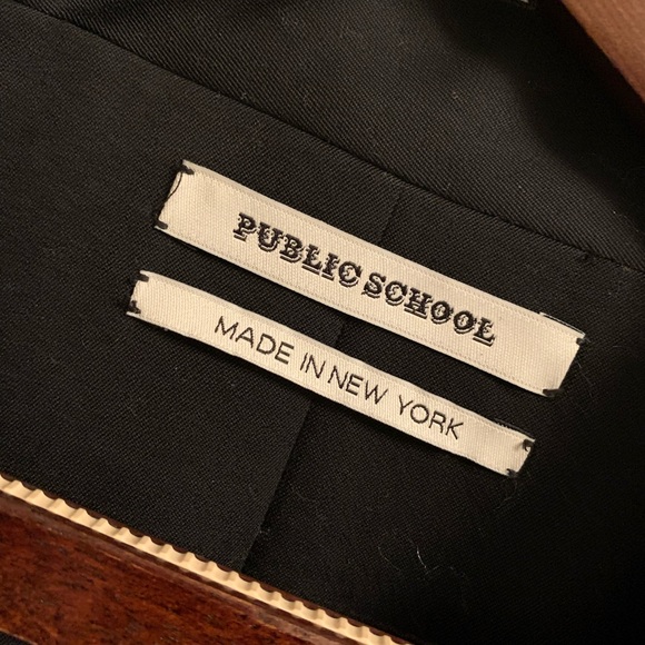 NWT Barney's Reversible Black Bomber Jacket by Public School -XL - Picture 3 of 13